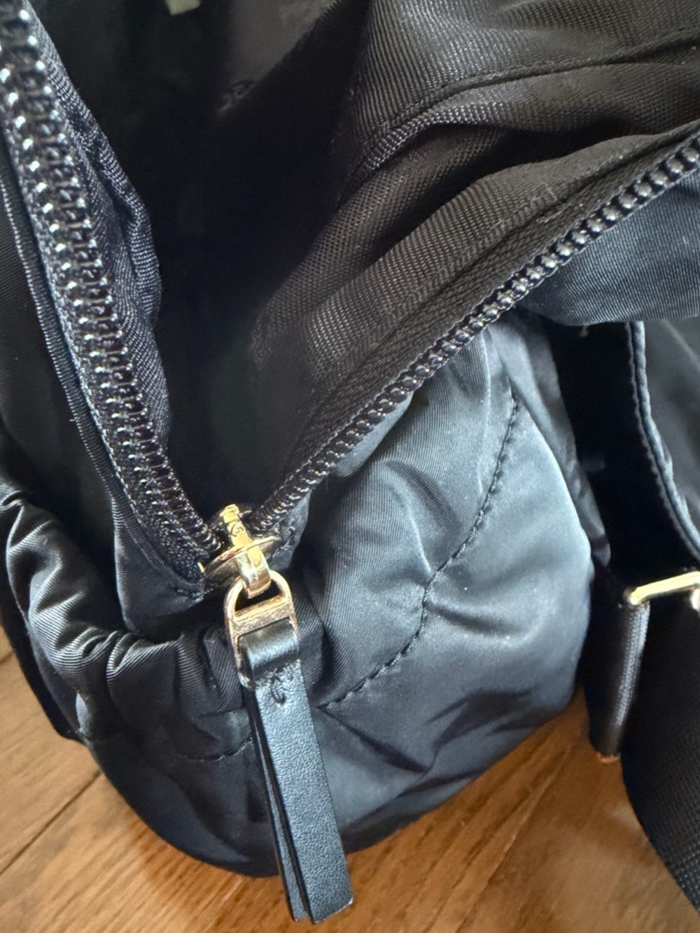Tory Burch Backpack Black Nylon | Lightweight Everyday / Travel / Diaper Bag - Picture 8 of 9